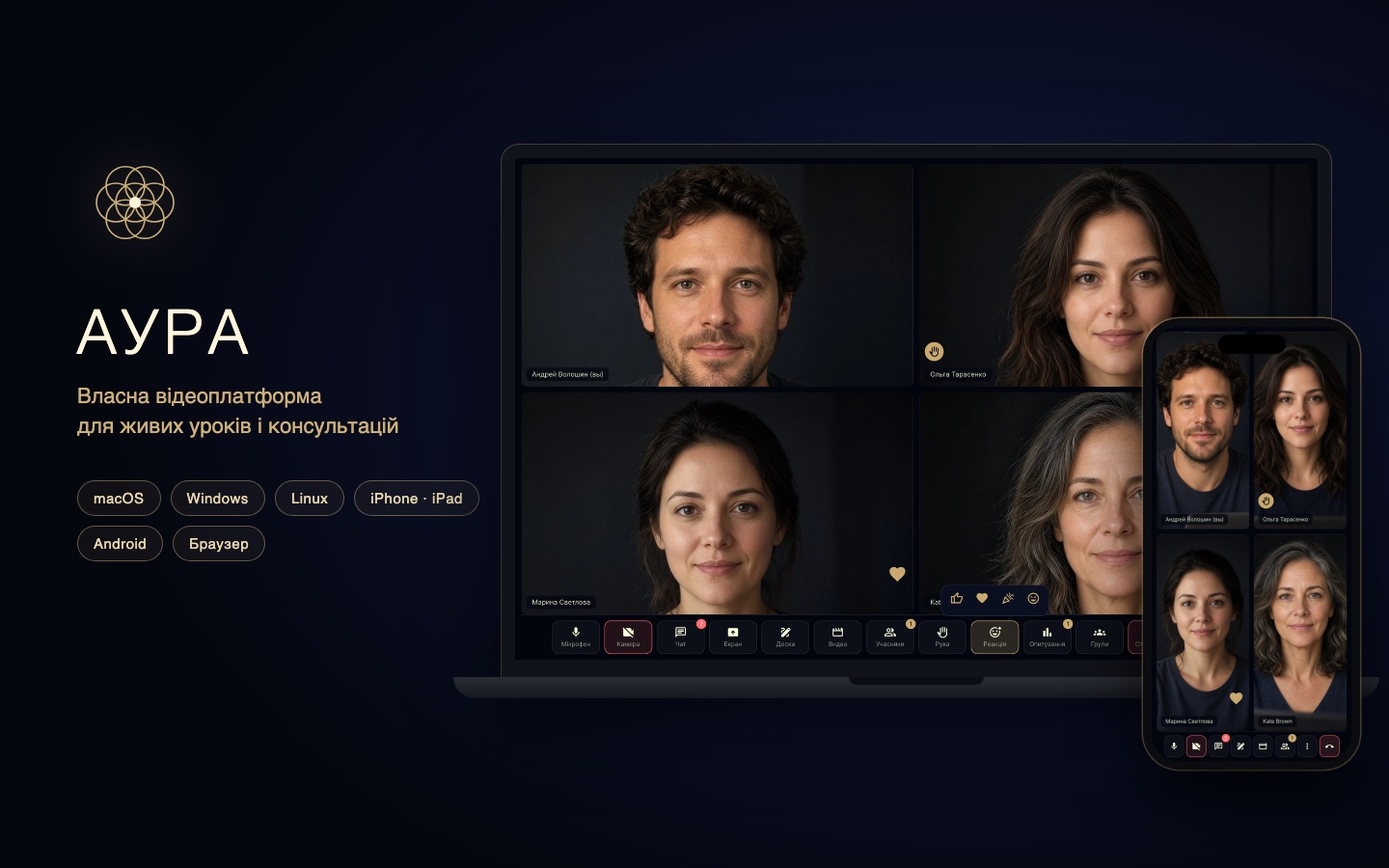 Aura video platform for online lessons